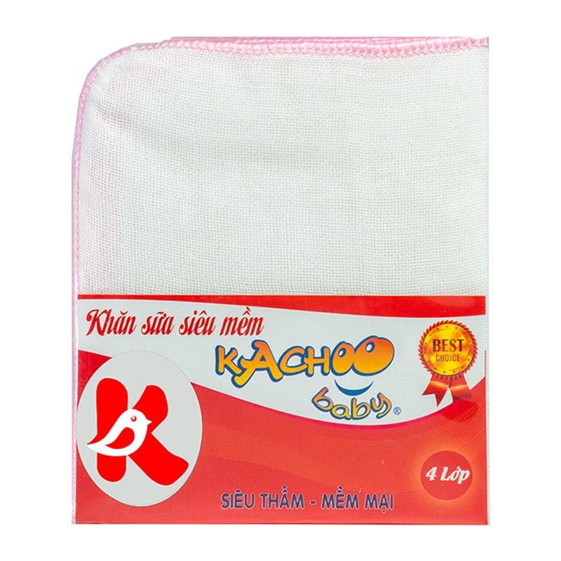 Set 10 cái khăn sữa cotton KACHOOBABY 4 lớp 24x28 cm - Màu ngẫu nhiên 11