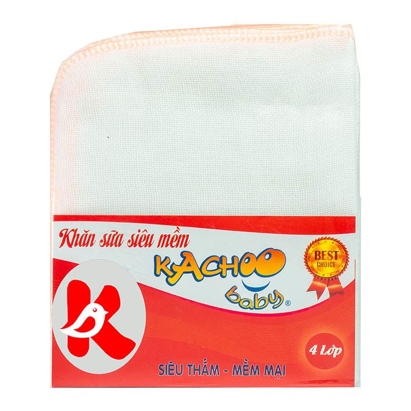 Set 10 cái khăn sữa cotton KACHOOBABY 4 lớp 24x28 cm - Màu ngẫu nhiên 12