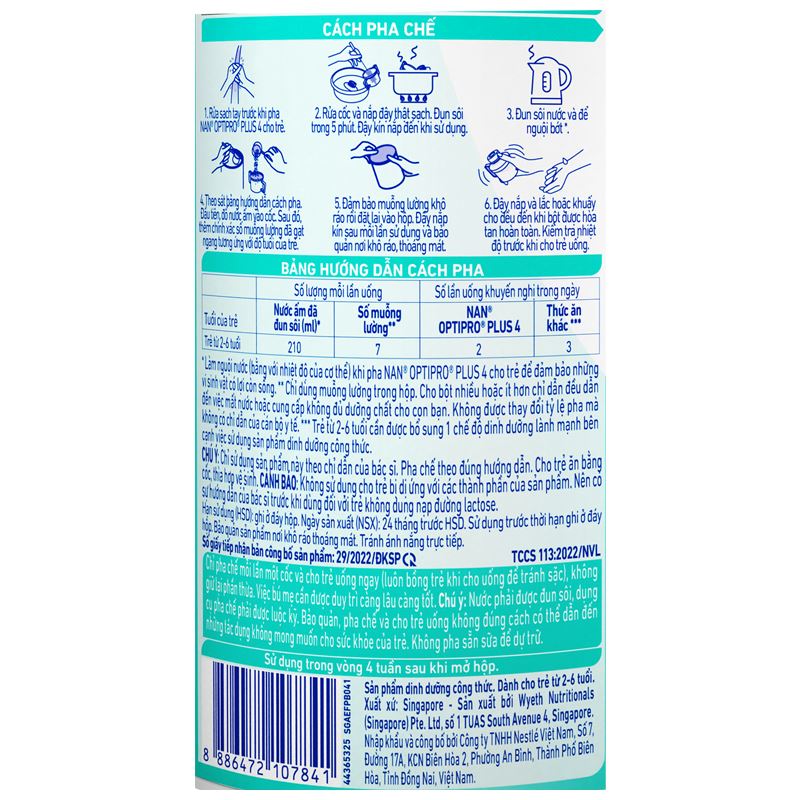 Combo 2 sữa bột NAN Optipro Plus số 4 1.5 kg (2 - 6 tuổi) - Giao bao bì ngẫu nhiên 24
