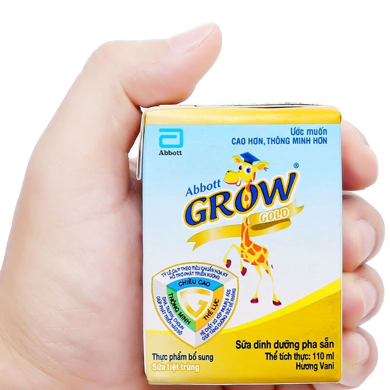 Combo 2 thùng 48 hộp sữa pha sẵn Abbott Grow Gold hương vani 110 ml (từ 1 tuổi) - Giao bao bì ngẫu nhiên 7
