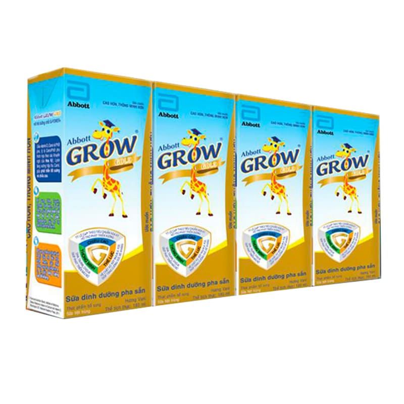 Combo 2 thùng 48 hộp sữa pha sẵn Abbott Grow Gold hương vani 180 ml (từ 1 tuổi) - Giao bao bì ngẫu nhiên 4