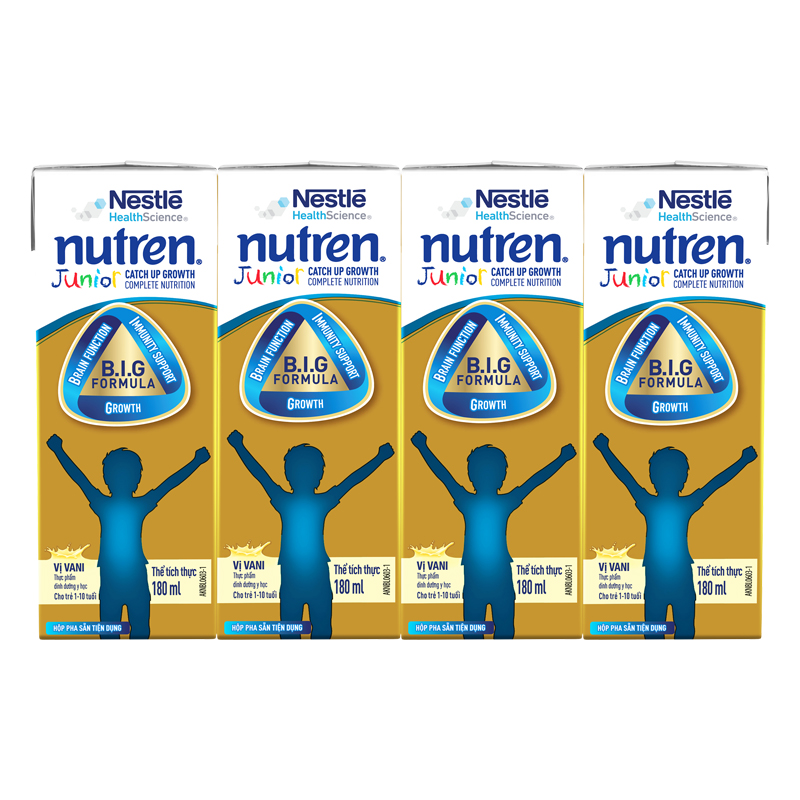 Combo 3 lốc 4 hộp sữa pha sẵn Nutren Junior hương vani 180 ml (1 - 10 tuổi) 2