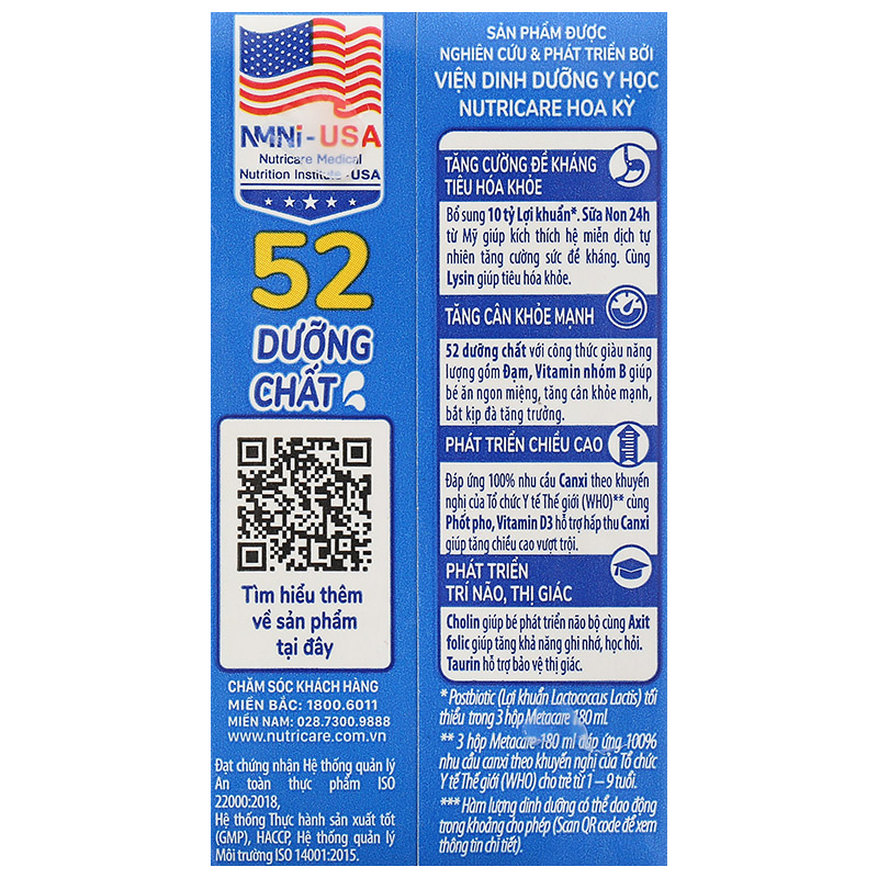 Thùng 48 hộp sữa non pha sẵn MetaCare Eco 110 ml (từ 1 tuổi) 39