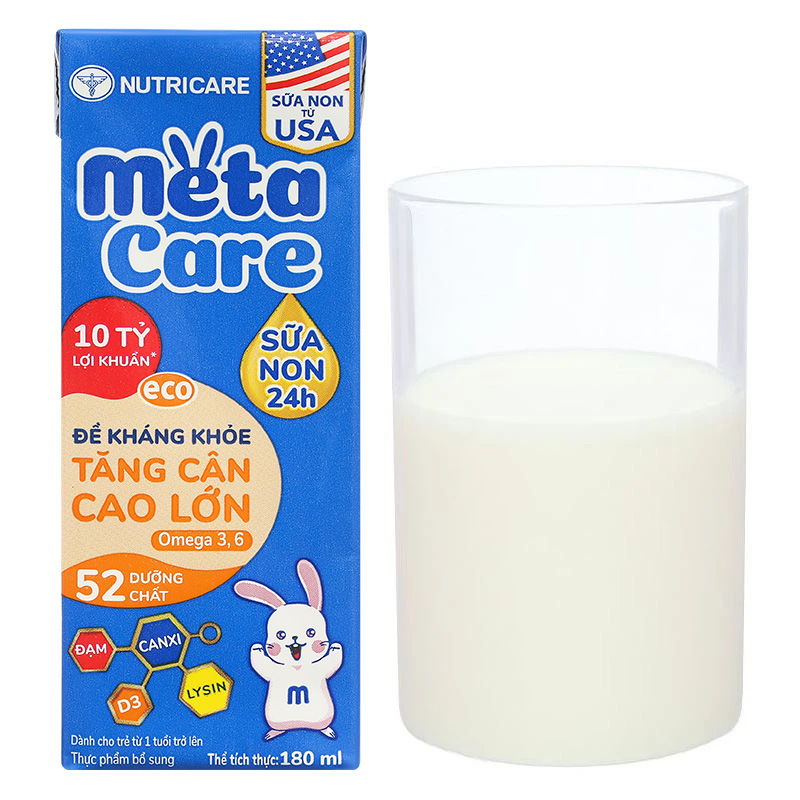 Thùng 48 hộp sữa non pha sẵn MetaCare Eco 180 ml (từ 1 tuổi) 39