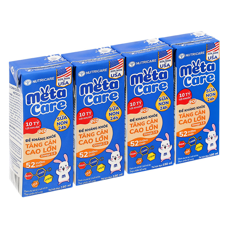 Thùng 48 hộp sữa non pha sẵn MetaCare Eco 180 ml (từ 1 tuổi) 31