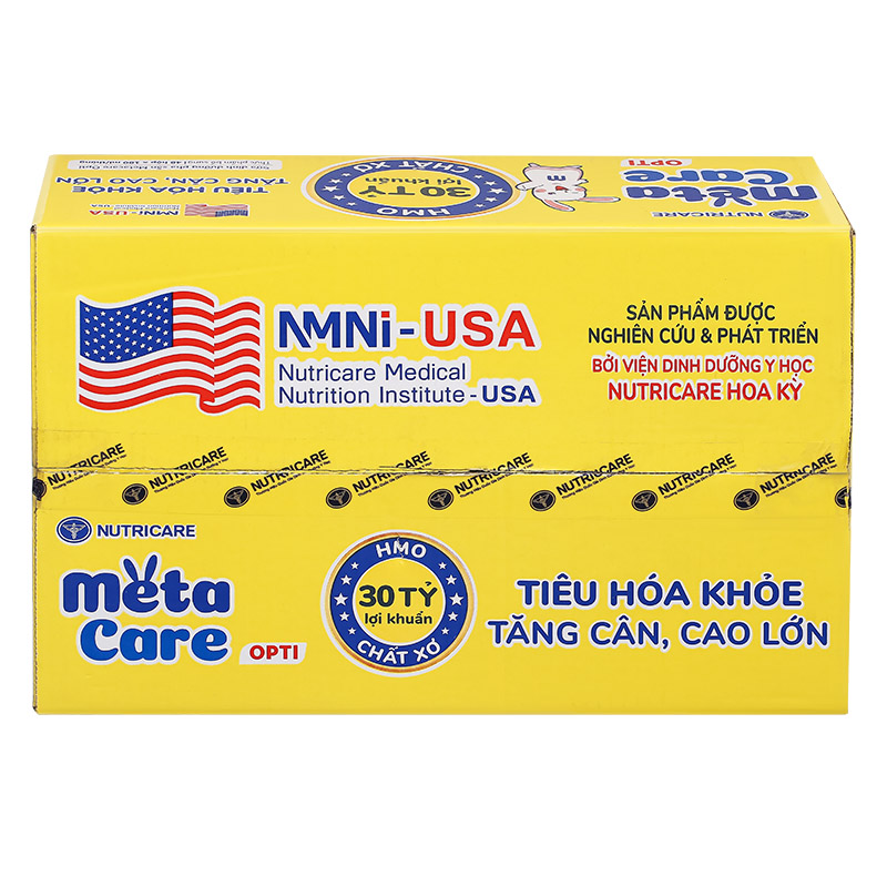 Thùng 48 hộp sữa pha sẵn MetaCare Opti 180 ml (từ 1 tuổi) 30