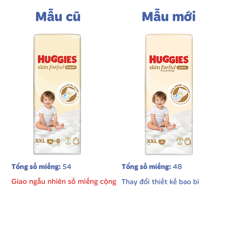 Tã quần Huggies Skin Perfect size L 60 miếng (9 - 14 kg) - Giao bao bì cộng miếng ngẫu nhiên 44