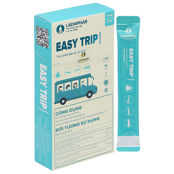 Easy Trip hỗ trợ cải thiện buồn nôn, chóng mặt do say tàu xe