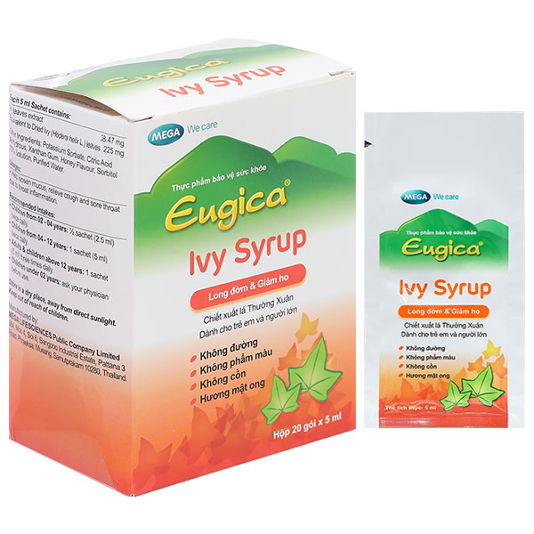 Eugica Ivy Syrup hỗ trợ giảm ho, giảm đờm