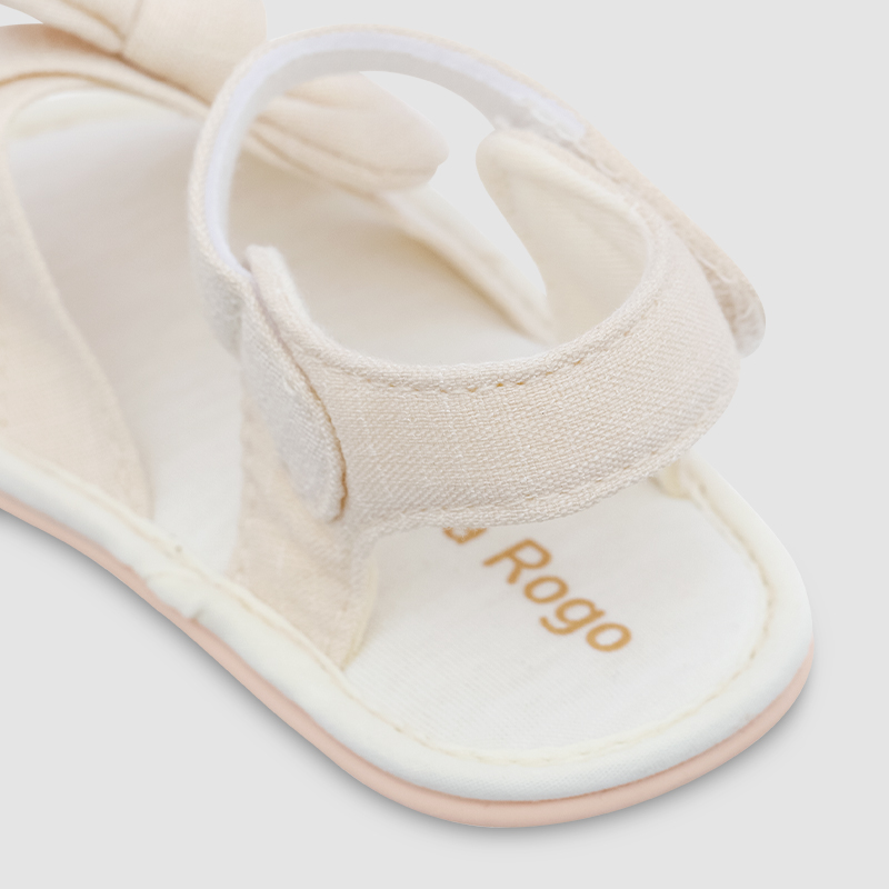 Giày tập đi cho bé gái Cotton UalaRogo UR5695 màu be 6