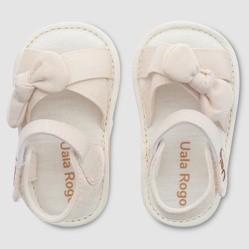 Giày tập đi cho bé gái Cotton UalaRogo UR5695 màu be 8