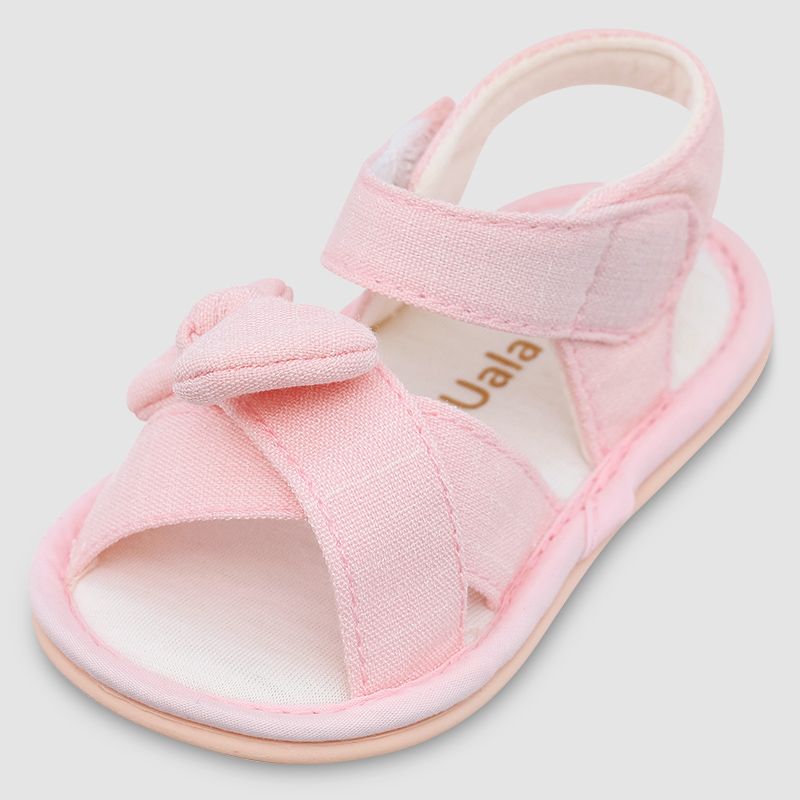 Giày tập đi cho bé gái Cotton UalaRogo UR5695 màu be 13