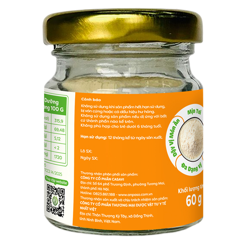 Bột nêm Anpaso măng tây hũ 60g - Giao bao bì ngẫu nhiên 42
