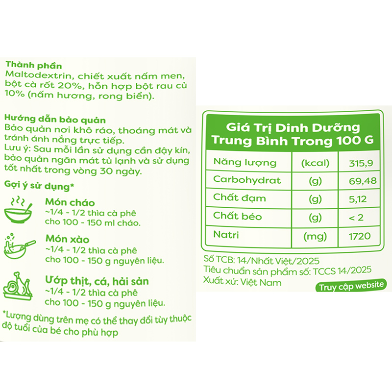Bột nêm Anpaso măng tây hũ 60g - Giao bao bì ngẫu nhiên 43