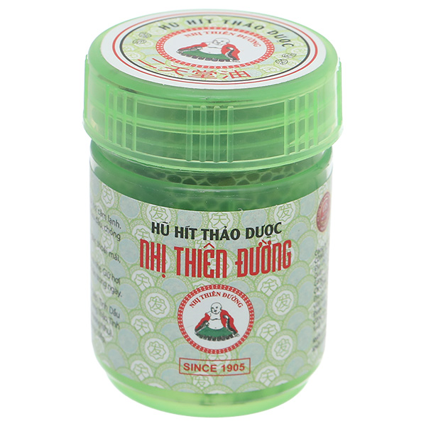 Hũ hít dược liệu Nhị Thiên Đường giúp thông mũi, giải cảm 5g