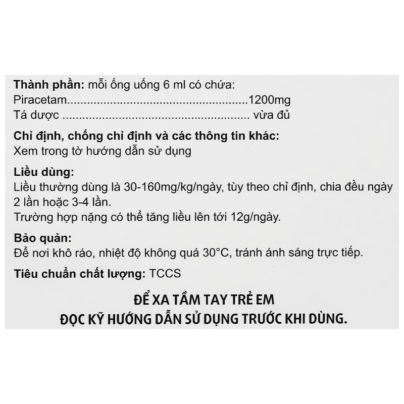Dung dịch uống Impory G 1200mg/6ml điều trị chóng mặt, suy giảm trí nhớ, nghiện rượu (30 ống x 6ml) - 10