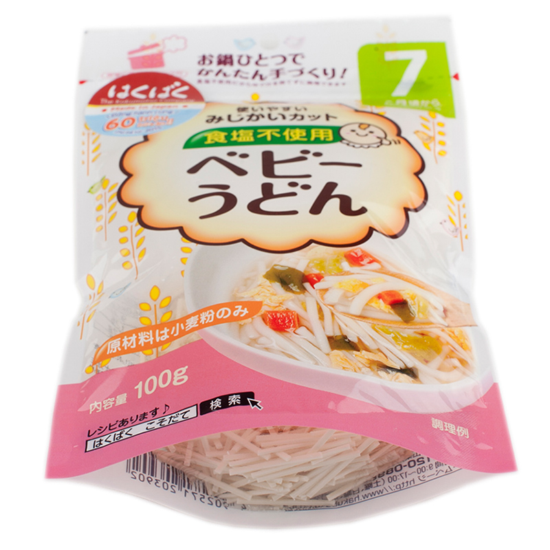 Mì udon ăn dặm Hakubaku 100g (từ 7 tháng) 4