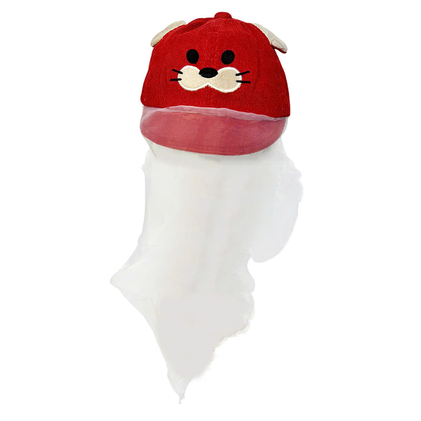 Nón kết cho bé Duy Ngọc thêu hình cọp màu đỏ - AVAKids.com