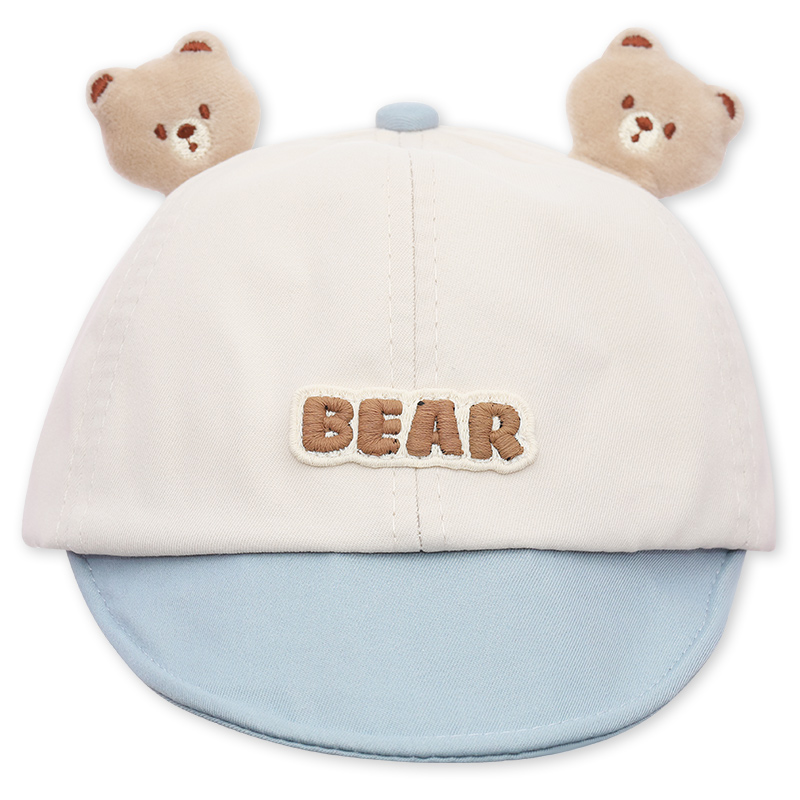 Nón kết cho bé TOP KIDS thêu Bear màu nâu 9