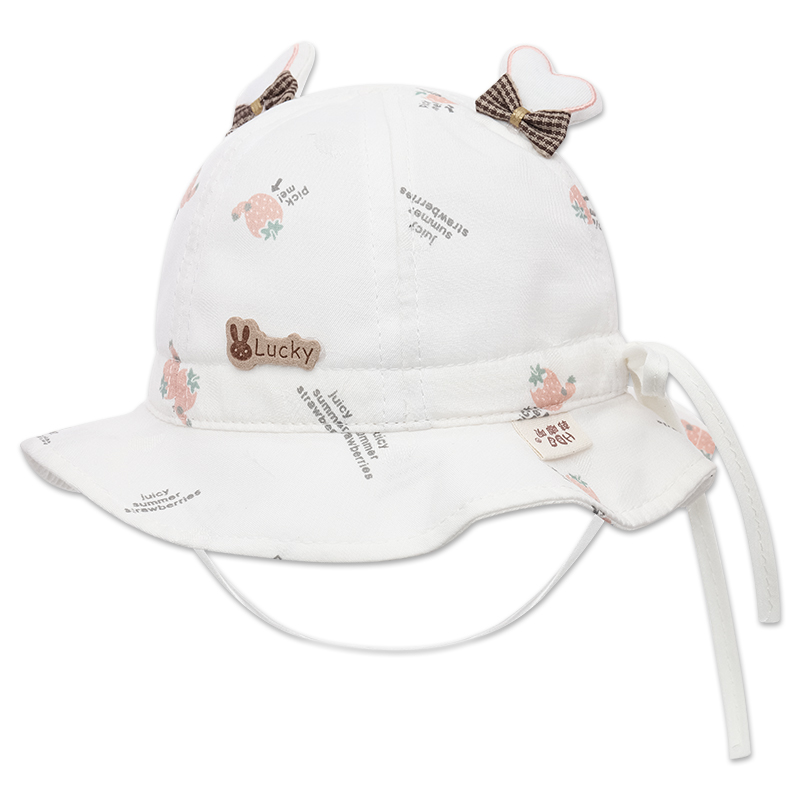 Nón vành cho bé TOP KIDS lucky màu hồng 10