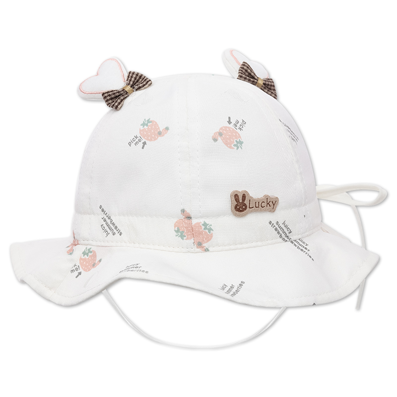 Nón vành cho bé TOP KIDS lucky màu hồng 11