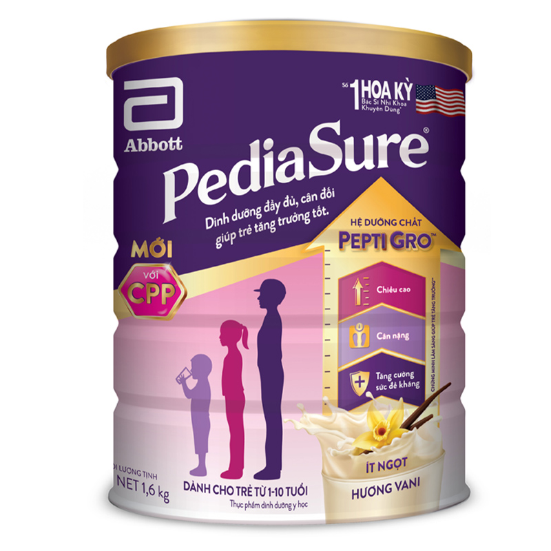 Combo 6 hộp sữa bột Abbott PediaSure BA hương vani 1.6 kg (1 - 10 tuổi) 19