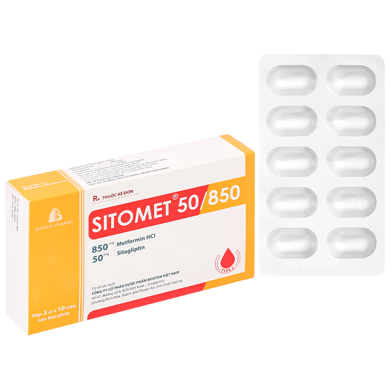 Sitomet BD 50/850 điều trị đái tháo đường tuýp 2 - 9