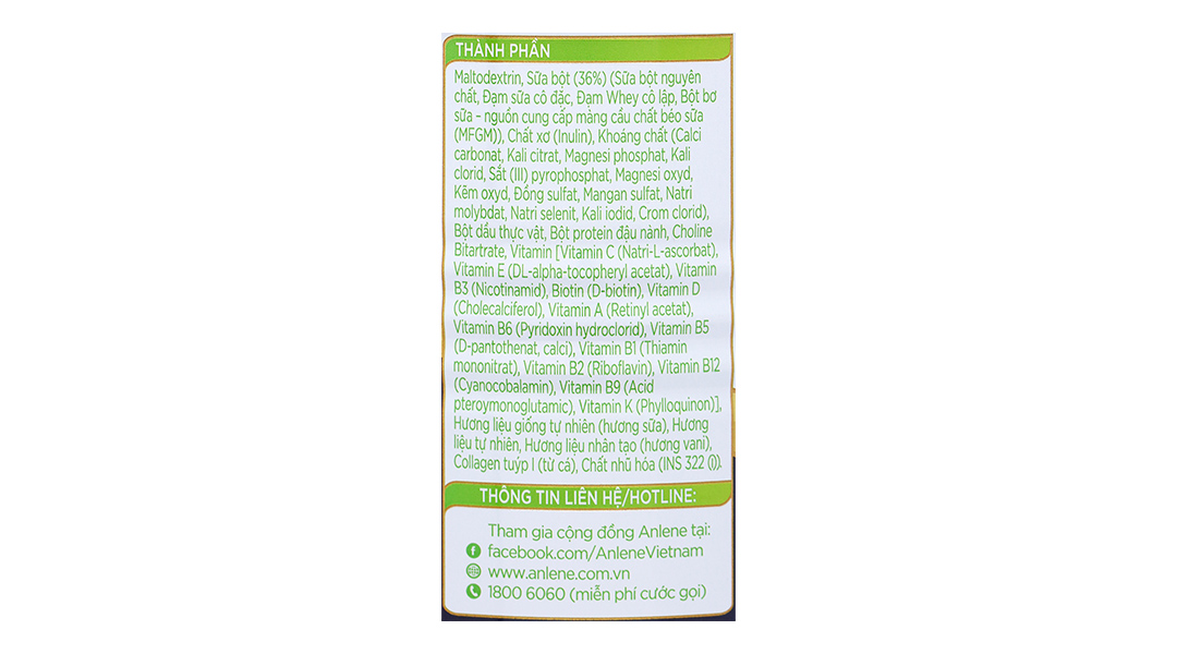 Sữa bột Anlene Gold Total 10 hương Vani lon 800g - 12