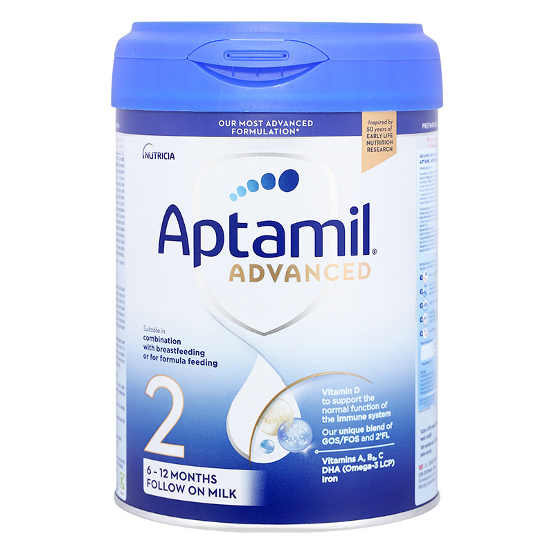 Combo 2 sữa bột Aptamil Anh Advanced số 2 800g (6 - 12 tháng) 2