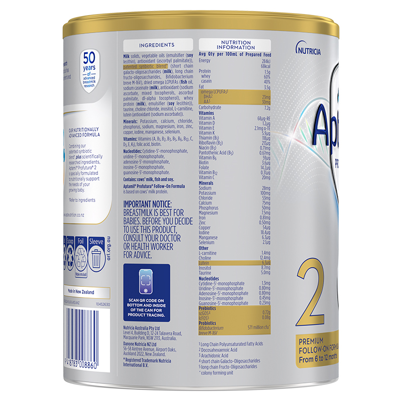 Sữa bột Aptamil Úc Profutura số 2 800g/900g (6 - 12 tháng) - Giao bao bì ngẫu nhiên 21
