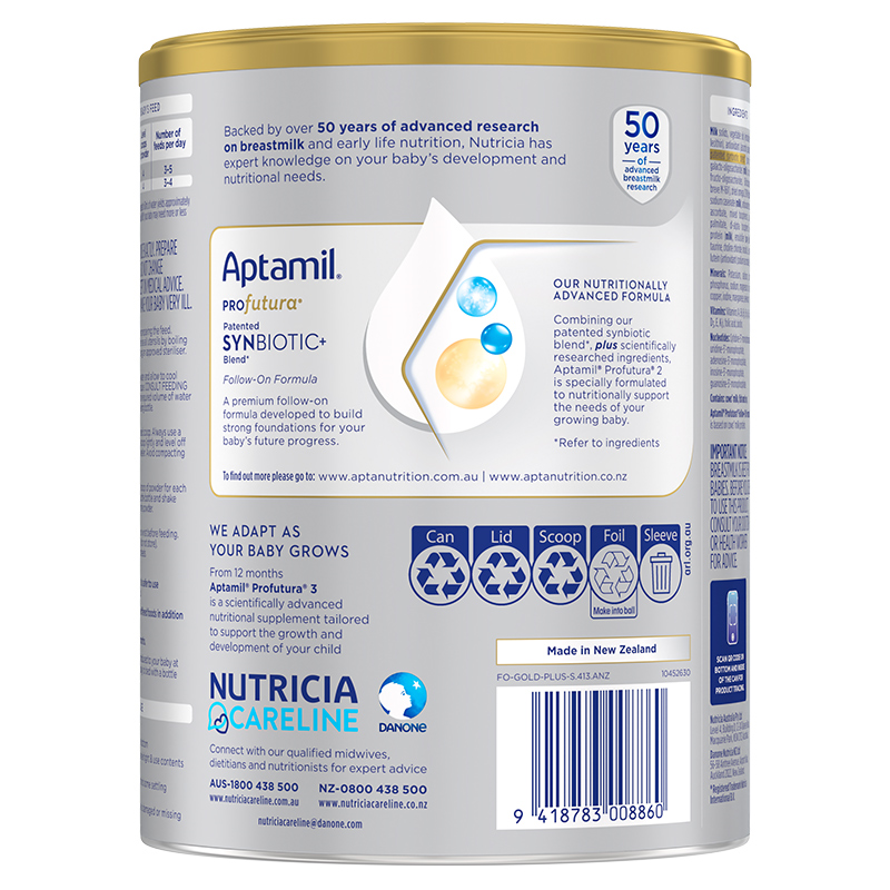 Sữa bột Aptamil Úc Profutura số 2 800g/900g (6 - 12 tháng) - Giao bao bì ngẫu nhiên 22