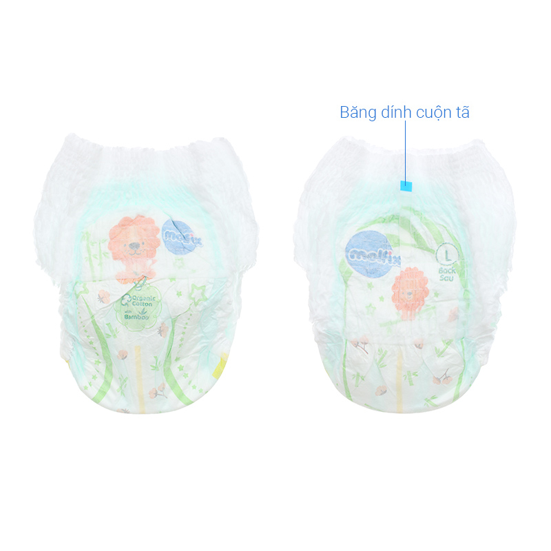 Combo 3 tã quần Molfix thiên nhiên size L 68 miếng/bịch (9 - 13 kg) 7