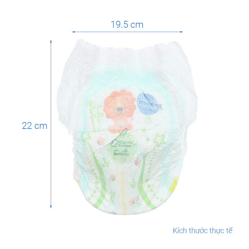 Combo 3 tã quần Molfix thiên nhiên size L 68 miếng/bịch (9 - 13 kg) 8