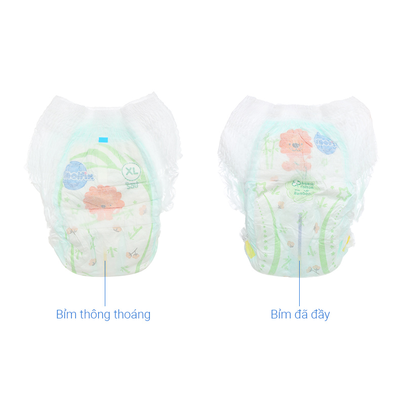 Combo 3 tã quần Molfix thiên nhiên size XL 62 miếng/bịch (12 - 17 kg) 13