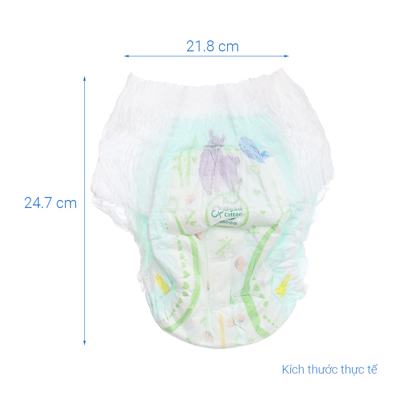 Combo 3 tã quần Molfix thiên nhiên size XXL 56 miếng/bịch (15 - 25 kg) 8