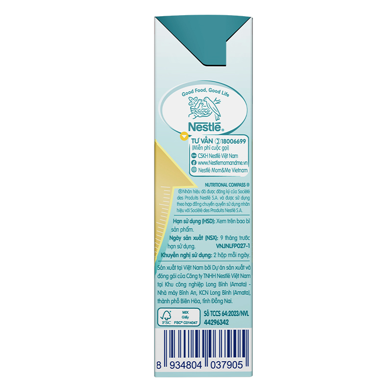 Lốc 6 + 2 hộp sữa pha sẵn Nestlé NAN Grow 180 ml (từ 1 tuổi) 26