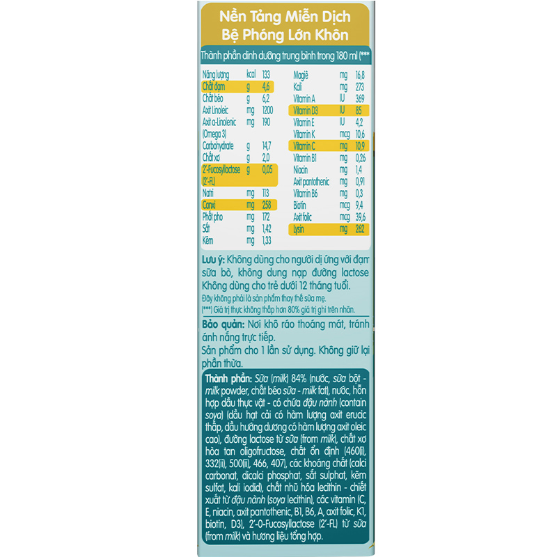 Lốc 6 + 2 hộp sữa pha sẵn Nestlé NAN Grow 180 ml (từ 1 tuổi) 27