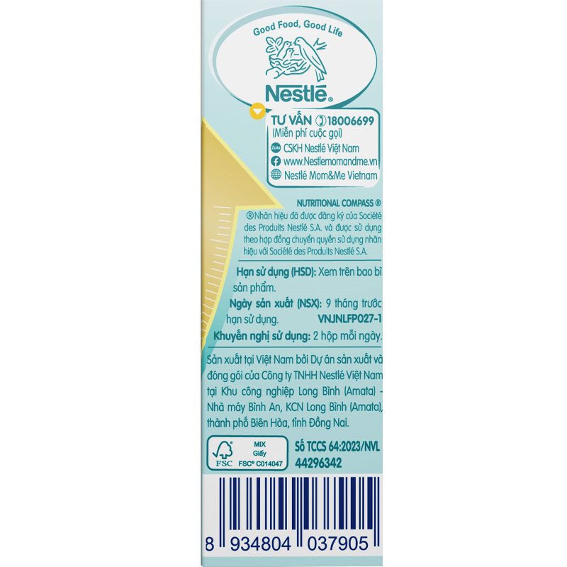 Lốc 6 + 2 hộp sữa pha sẵn Nestlé NAN Grow 180 ml (từ 1 tuổi) 28
