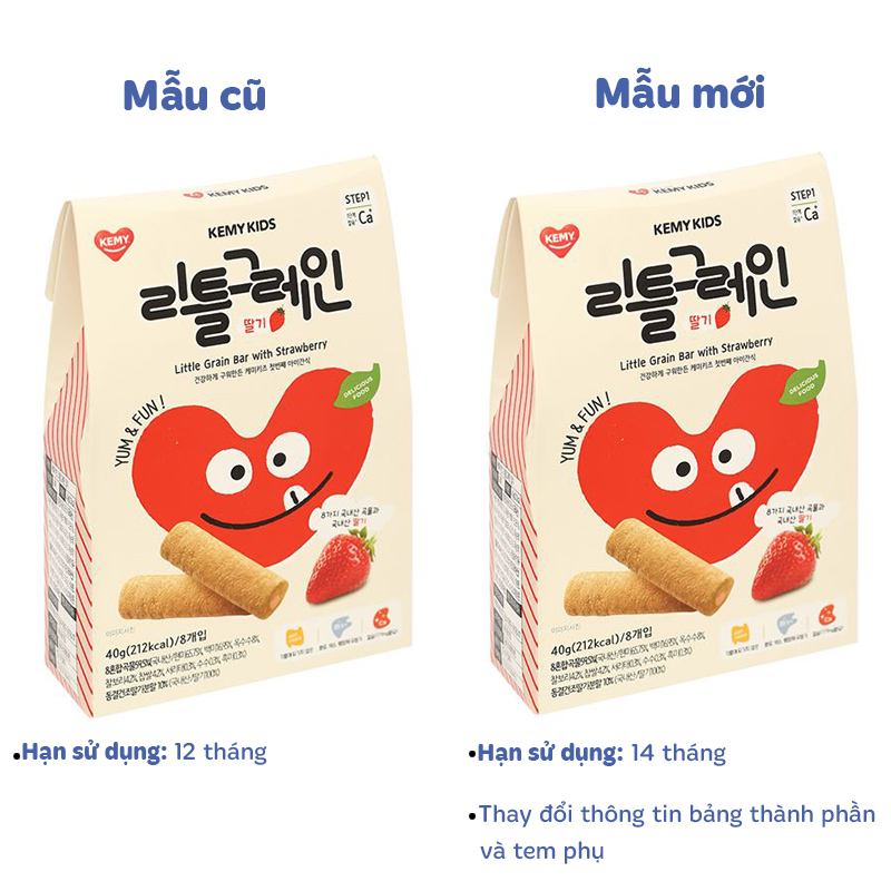 Bánh ngũ cốc ăn dặm Kemy Kids vị việt quất hộp 40g (từ 8 tháng) - Giao bao bì ngẫu nhiên 14