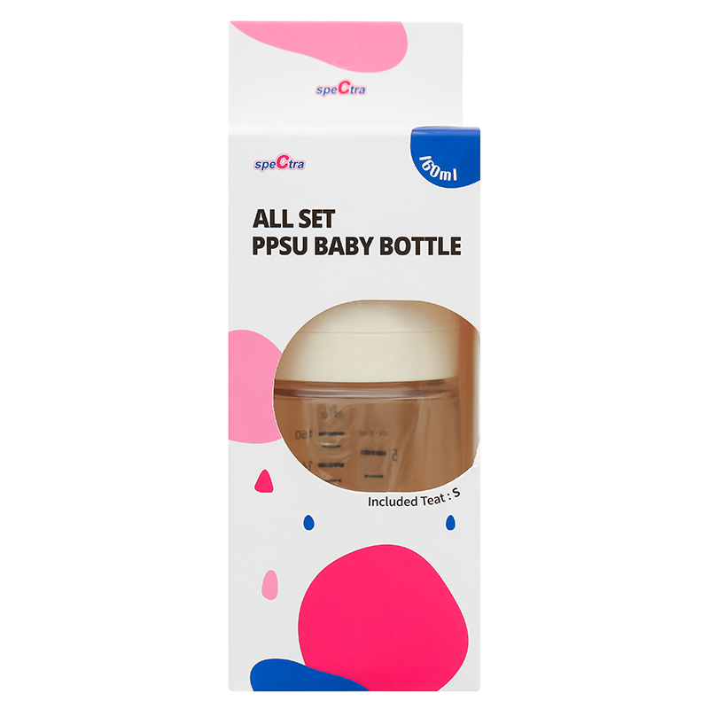 Bình sữa nhựa PPSU Spectra cổ rộng 160 ml (0 - 3 tháng) 10