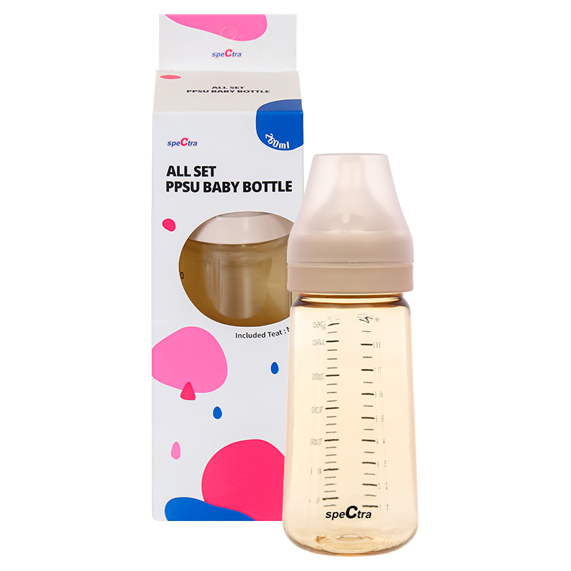 Bình sữa nhựa PPSU Spectra cổ rộng 160 ml (0 - 3 tháng) 24