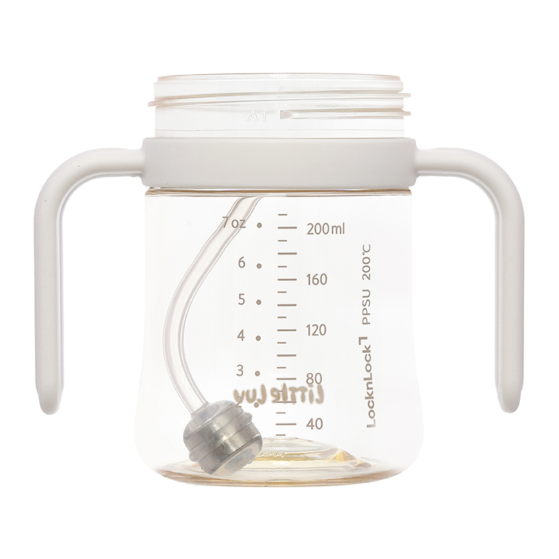 Bình tập uống Lock&Lock Little Luv Straw Cup HAP914YEL 280 ml - Màu vàng (từ 6 tháng) 19
