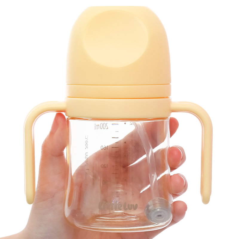 Bình tập uống Lock&Lock Little Luv Straw Cup HAP914YEL 280 ml - Màu vàng (từ 6 tháng) 11