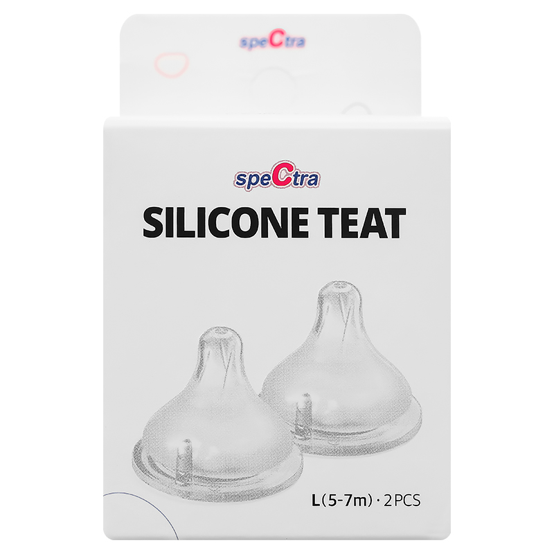 Bộ 2 núm ti Spectra cổ rộng size L (5 - 7 tháng) 2
