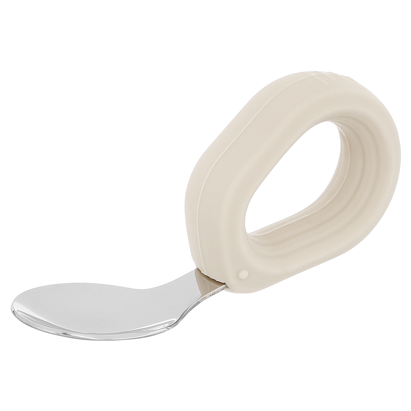 Bộ muỗng nĩa inox tay cầm tròn Hallysen - Màu be 4
