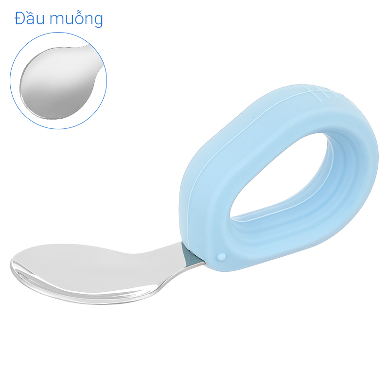 Bộ muỗng nĩa inox tay cầm tròn Hallysen - Màu be 21