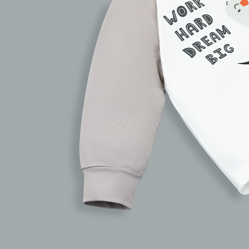Bộ tay dài bé trai Ualarogo UR493 màu xanh than 18