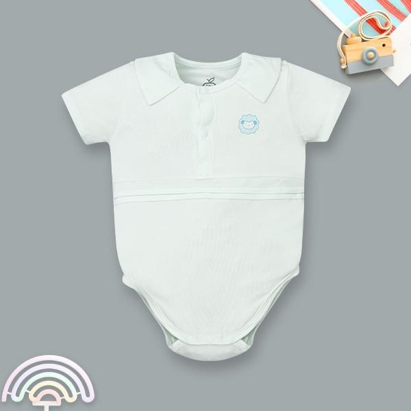 Bodysuit unisex La Pomme sợi tre xanh