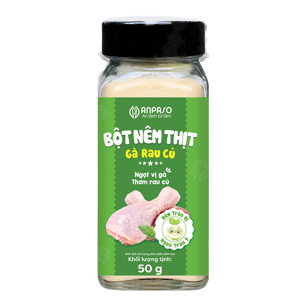 Bột nêm Anpaso vị thịt gà rau củ hũ 50g (từ 6 tháng) - AVAKids.com