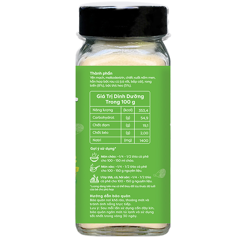 Bột nêm Anpaso vị thịt gà rau củ hũ 50g (từ 6 tháng) 9